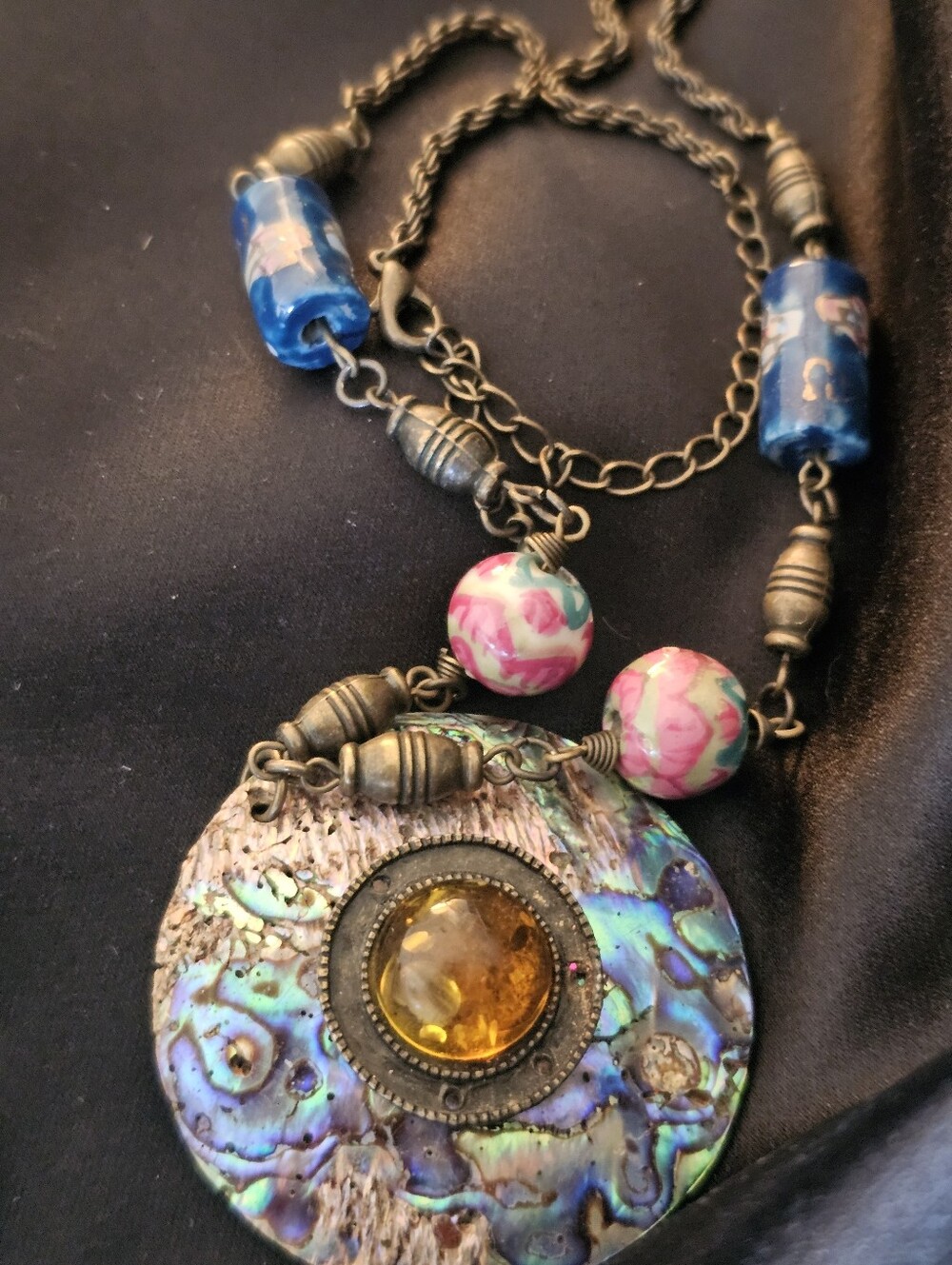 Bohemian Beach Ready Rocking Rock Star Ready Vintage Necklace Jewelry